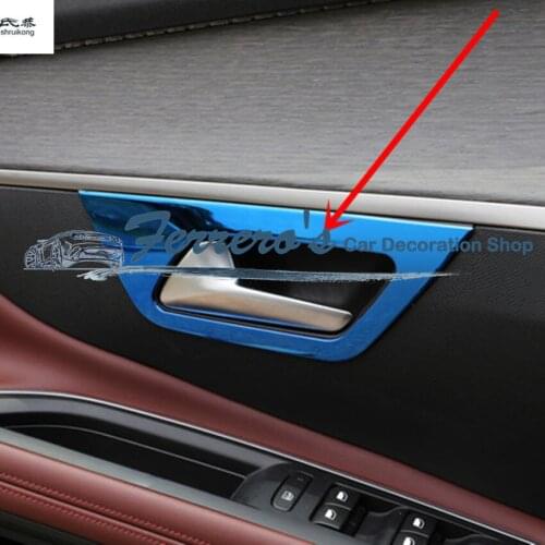 Free shipping 4PCS/LOT for 2017 Peugeot 5008 car sticker car accessories stainless steel Inside door handle decorative cover