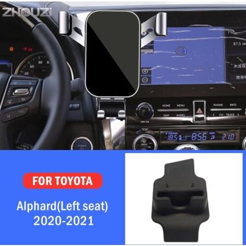 Car Mobile Phone Holder Special Mounts Stand GPS Navigation Bracket For Toyota Alphard Left Hand Drive 2020-2021 Car Accessories