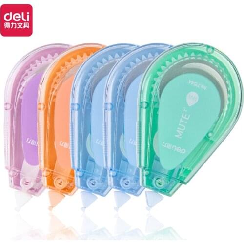 Deli 71545 silent correction belt Decorative Correction Tape Scrapbooking Diary Stationery School Supply high-capacity