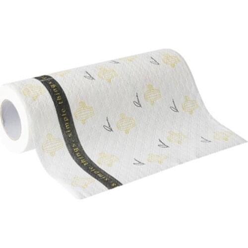 Household Oil-absorbing And Wiping Water-absorbing Roll Paper Washable And Reusable Wood Pulp Material Paper