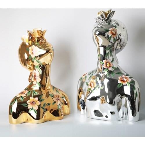 BUST ABSTRACT RESIN FIGURE DECORATION MODEL BETWEEN THE EXHIBITION WINDOW PAINTED FIGURE DECORATION SEASON GIRLS HOME DECOR