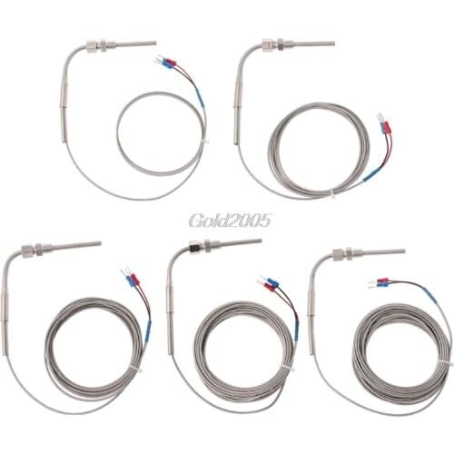 EGT Temperature Sensors Thermocouple K Type For Motor Exhaust Gas Temp Probe 1m/2m/3m/4m/5m G05 Whosale&DropShip