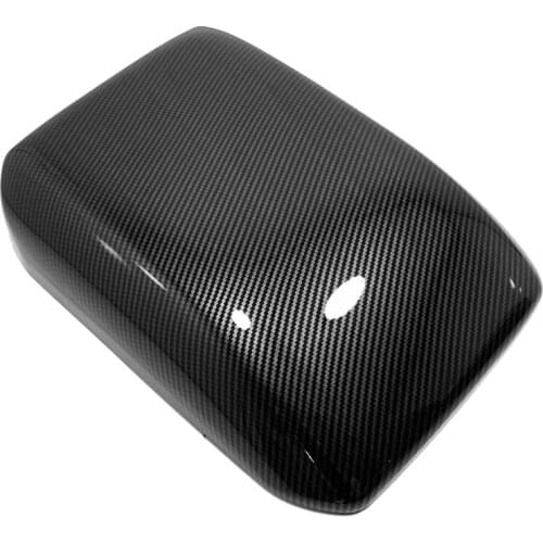 For Ford Explorer 2020 2021 Carbon Fiber Interior Arm Rest Protector Central Armrest Panel Cover Trims Car Accessories