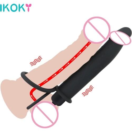 Dildo Vibrator Strap On Penis Vibrator Sex Toys For Couples Double Penetration Penis Ring 10 Modes Prostate Massage