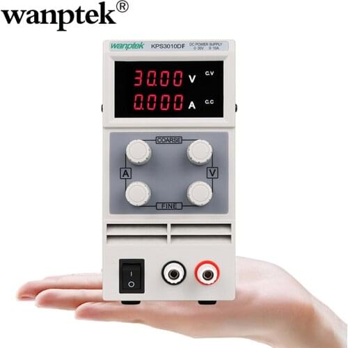 Wanptek 4 Digits Display DC Switching Power Supply 60V 30V 15V 3A 10A 5A Regulated Laboratory Power Supply Adjustable With Cable