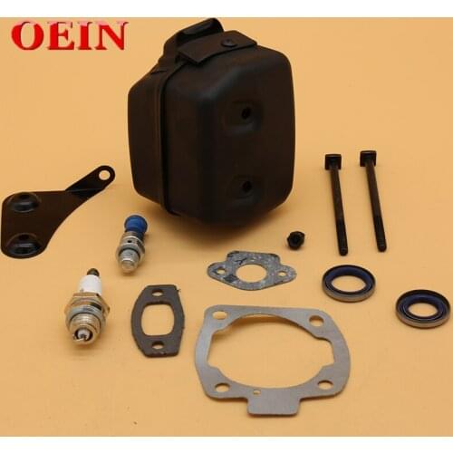 Muffler Bracket Support Gasket Kit Fit HUSQVARNA 55 50 51 55 Rancher 55 EU1 Garden Chainsaw Parts OEM 501 76 88 01