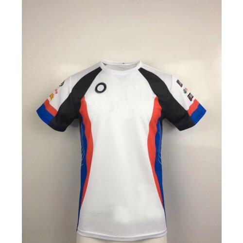 Summer White For BMW Motorcycle Superbike Mens Short Motorbike Quick dry Moto Team T-Shirts Motorrad