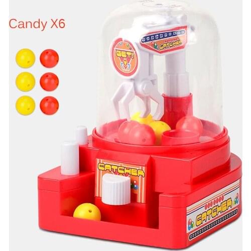 Mini Arcade Claw Machine Toy Child Candy Grabber Doll Claw Toy Catcher Color Ball Board Game RC Arcade Claw Machine For Kid Gift
