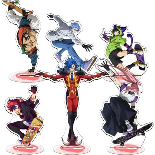 Anime SK8 the Infinity Acrylic Stand Figure Model Desktop Toy Pendant Keychain SK EIGHT LANGA REKI MIYA JOE Cherry Blossom