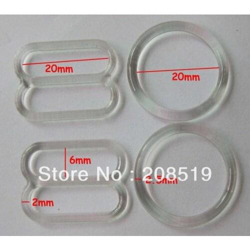 NB0086 Adjustable Buckles fit 20mm width belt 100pcs O Ring shape+100pcs 8 Slider shape underwear accessories