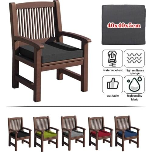 Solid Color Square Shaped Cushion Suitable For Office Soft And Comfortable Lunch Break Chair Cotton Cushion Household Chair Mat