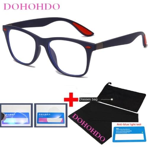DOHOHDO Rice Nails Anti Blue Light Optical Glasses Man Women Clear Eyewear Frames Blue Light Blocking Computer Gaming Eyeglasses