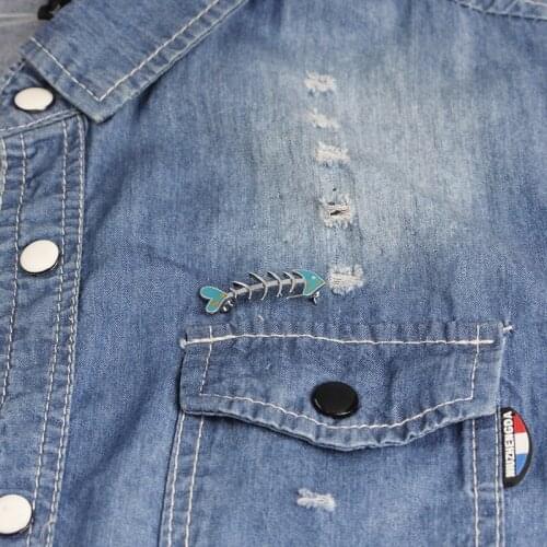 Wholesale 100pcs/lot Fashion Kearon fish bones Brooch High Quality Colorful Enamel Alloy Pins For Girls/Boys Gifts