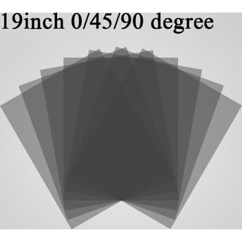 New 19inch 19 inch 0/45/90 degree Glossy LED/LCD Polarizer Polarizing Film for LCD LED IPS Screen for TV LCD Monitor Super clear