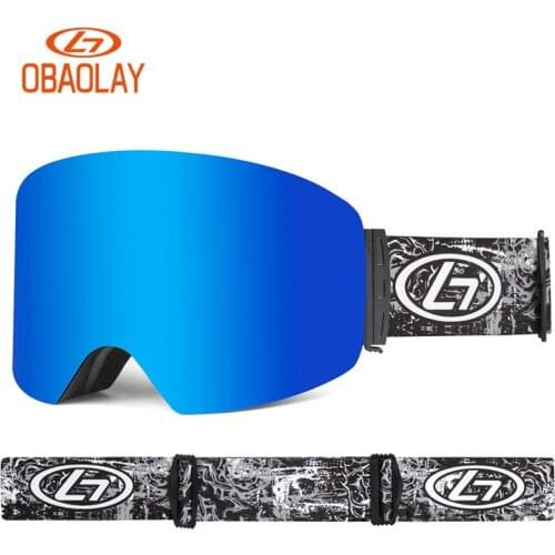 Polarized Big Frame UV400 Double Layer Ski Goggles Lens Skiing Anti-fog Snowboard Goggles Men Women Ski Glasses Eyewear