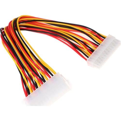 30cm ATX 24 Pin Male to 24Pin Female Power Supply Extension Cable for Internal PC PSU TW Power Lead Connector Wire