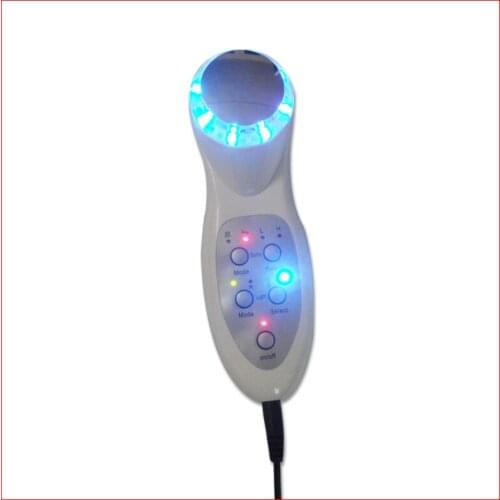 Ultrasound 7 LED Photon Lights Sonic Cleaner Lifting Face Lift Care Skin Wrinkle Remover Facial Spa Massager Anti Aging