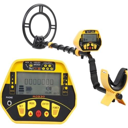 New MD930 waterproof portable metal detector, high-sensitivity underground treasure metal detector with LCD