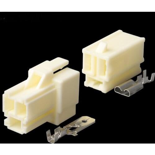 100 Sets 3 Pin DJ7031-7.8-11/21 Electrical Auto Female Male Connector Car Reading Light Harness Cable Socket