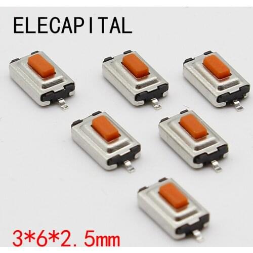100* Touch micro switch Red 3*6*2.5MM 3X6X2.5MM SMD2