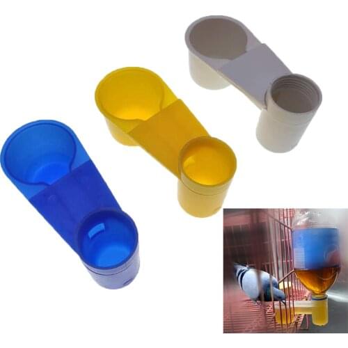 35PCS Plastic Bird Pet Feeder Quail Thrush Parrot Pigeon Budgie Drinking Fountain Cup Watering Waterer Garden Tools Supplies