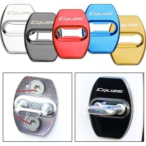 4PCS Car accessories Door Lock Buckle cover interior Door Lock cover protector Buckle For Chevrolet cruze 2009-2019