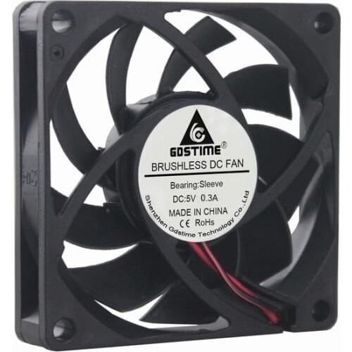 5 PCS Gdstime DC 5V 70mm 70x70x15mm 7015S 2 Pin Silent Brushless PC Computer Cooling fan