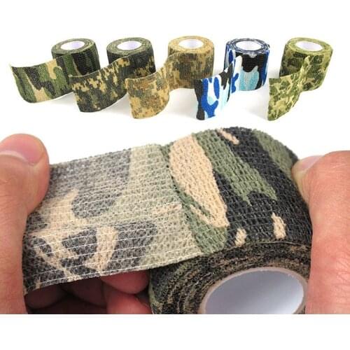 5cmx4.5m Retractable Non-woven Outdoor Camouflage Tape Hunting Outdoor Hunting Camouflage Tape for Tree Stands Hunting