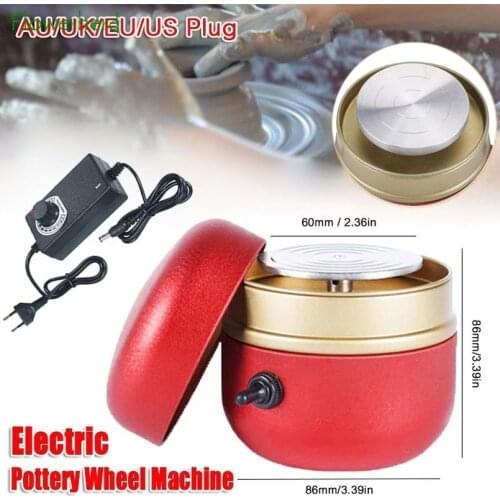 Mini Electric Pottery Machine Electric Pottery Wheel Ceramic Machine DIY for Children Art Craft Pottery & Ceramics Tools