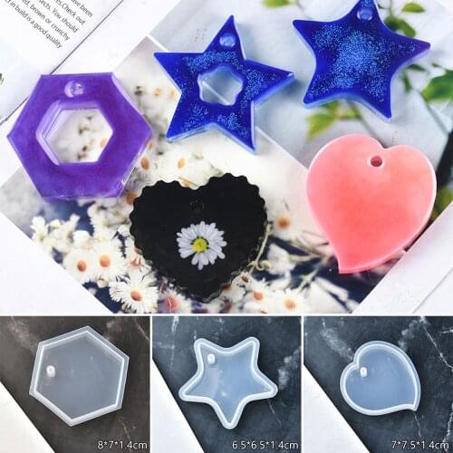 Resin Tag Mold Assorted Resin Pendant Mold Epoxy Resin Silicone Mold UV Resin Flexible Mould Border Pressed Flower Mold