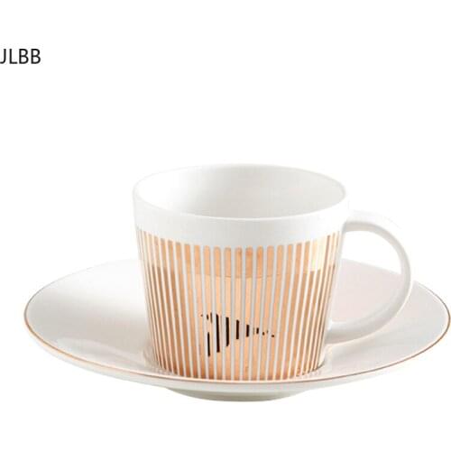 Creative Leopard Anamorphic Cup Mirror Reflection Cup Zebra Mug Luycho Coffee Tea Set With Coaster 90ml-220ml