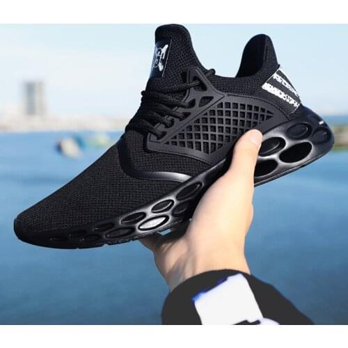 Running Shoes For Men Zapatillas Hombre Breathable Mesh Outdoor Sport Sneakers Spring Summer High Top Footwear Male Jogging
