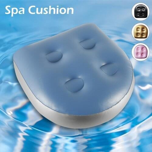 Inflatable Spa Booster Seat Mat Chair Bathtub Spa Pad Pool Bath Hot Tub Water Injection Cushion Pillow for Bathroom Accessories