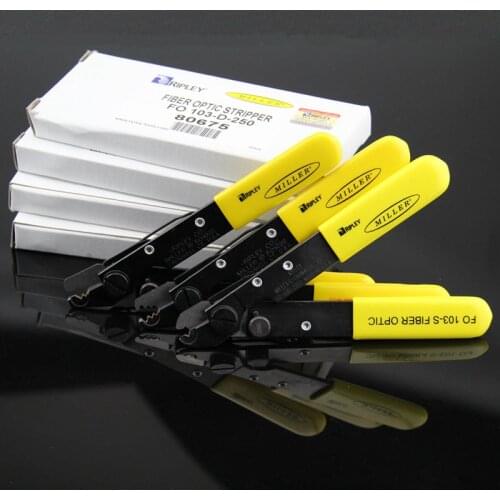 Tri-Hole Fiber Optic Stripper FO 103-T-250-J Original Miller clamp Fiber stripping pliers Miller Wire stripper Free shipping