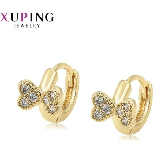Xuping Fashion Temperament Light Gold Color Plated European Style Earrings Jewelry for Women Thanksgiving Day Gifts 98344