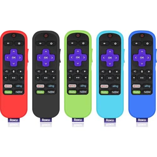 Protective Case for TCL Roku TV Steaming Stick 3600R Remote, Silicone Cover Shock Proof Remote Controller Skin
