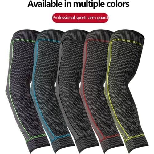 1PCS Elbow Arm Support Compression Sleeve Gym Sport Protective Pad Elastic Brace Breathable Sports Protection Arm Sleeves