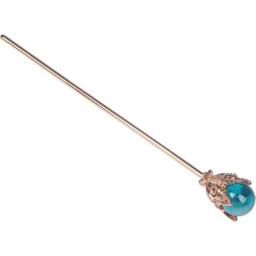 1Pcs Blue Hair Claw Plate Hairpin Headdress Hair Sticks Ornaments Jewelry Ornaments Ancient Style Bridal Headdress Hair Sticks