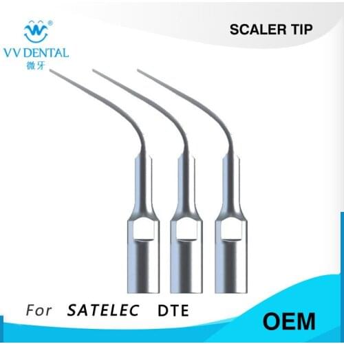 3pcs GD4 Dental Ultrasonic Scaler Scaling Tip compatible with SATELEC WOODPECKER DTE HENRY SCHEIN S-Series GNATUS