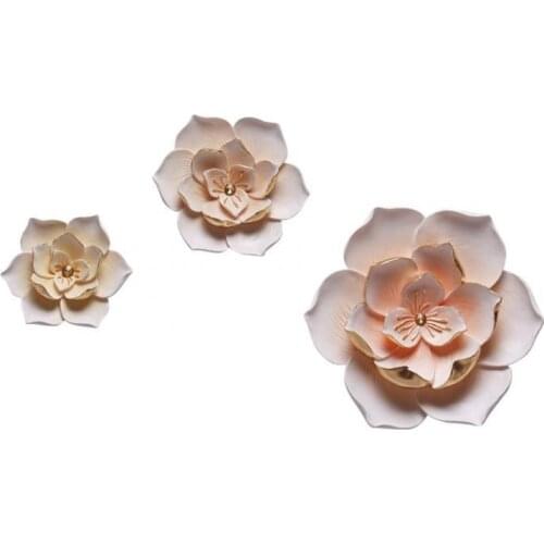 3D Embossed Resin Flowers Home Wall Hanging Butterfly Crafts Wall Background Mural Ornament Wedding Livingroom Wall Decor R724