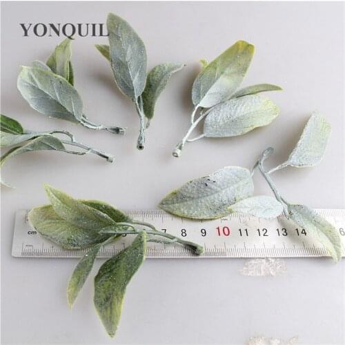 50PCS Silk Rose Leaves Artificial Plants Christmas Leaf Home Decor Wedding Bridal Accessories Clearance Decorative Flowers