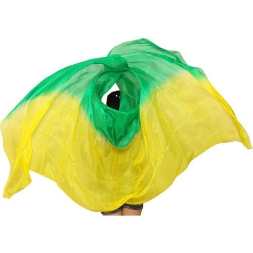 Design 100% real silk belly dance veil dancing veils Dancewear Accessories wholesale Size and color can be customized