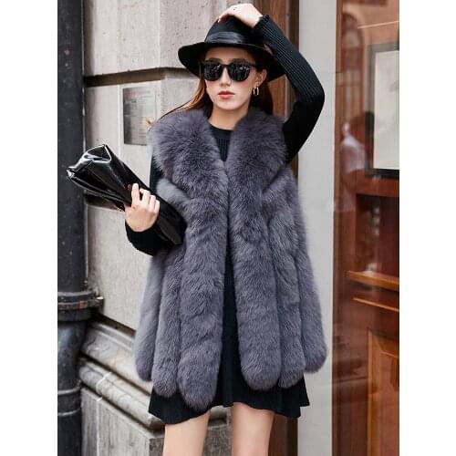Real Vest Natural Fox Fur Coat Autumn Winter Jacket Women Clothes 2020 Korean Short Jackets Manteau Femme MY