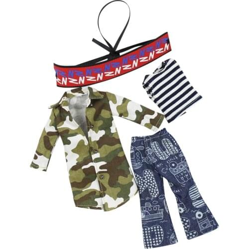 ICY DBS Blyth DollDBS Blyth ICY 1/6 doll clothes casual camouflage comfortable pants headband suit girl boy gift
