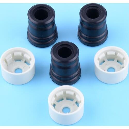 LETAOSK New Annular Buffer Mount plug Cap Kit Set W/ Gasket Fit for STIHL 029 039 MS210 021 MS250 025 MS230 Chainsaw 3 Pair