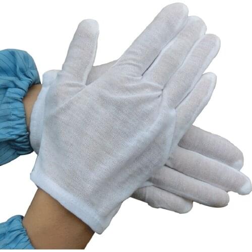 Hot White Labor Insurance Thick Cotton Work Gloves Cotton Cloth Thin Medium And Thick Etiquette Wenwan Quality Inspection Gloves
