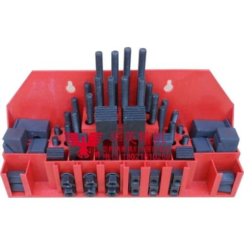 Milling Machine Clamping Set 58pcs Mill Clamp Kit Vice M10 Universal Fixture Screw Set Pressure Plate Processing Parts
