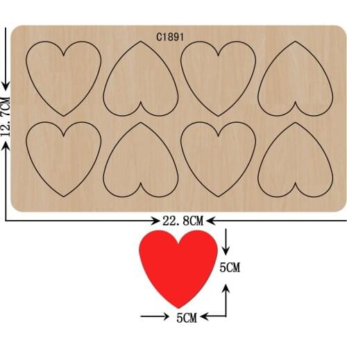 New Card love Wooden die Scrapbooking C1891 Cutting Dies