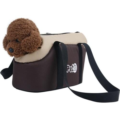 Cat Carrier Pet Bag Portable Oxford Cloth Sponge Fleece Material Breathable Built-In Hook Anti-Slip Plastic Drip Fabric