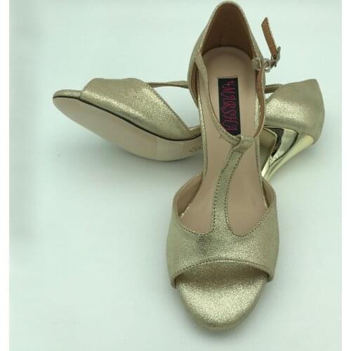 Sexy Flamenco Dance Shoes Argentina Tango Shoes pratice shoes Party shoes T62103GL Leather Hard Sole 7.5cm 9cm heel available